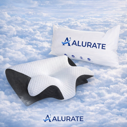ErgoCloud™ — La almohada que alinea tu cuello las 8 horas que el fisio no puede.