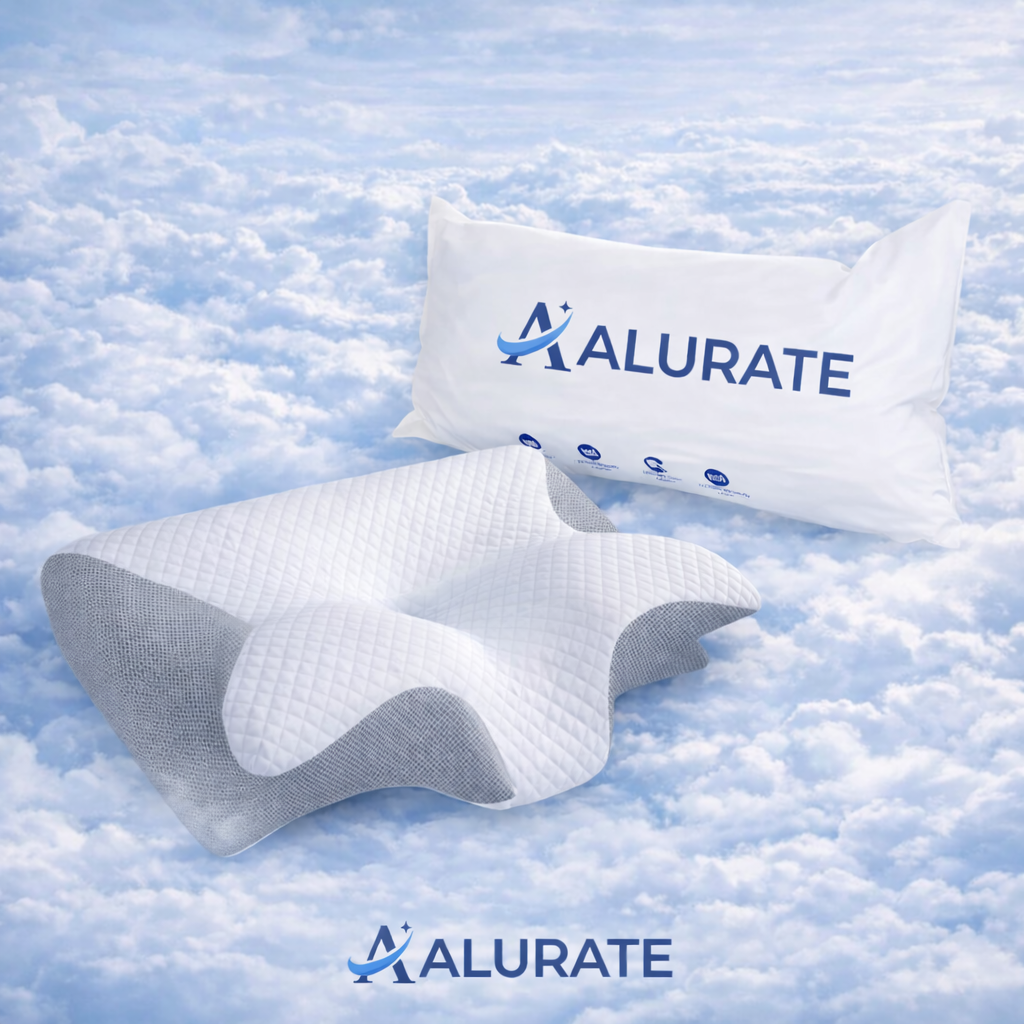 ErgoCloud™ — La almohada que alinea tu cuello las 8 horas que el fisio no puede.