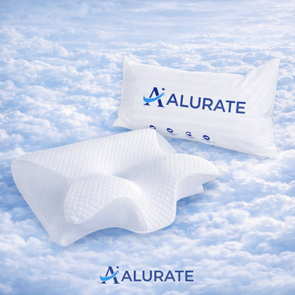 ErgoCloud™ — La almohada que alinea tu cuello las 8 horas que el fisio no puede.